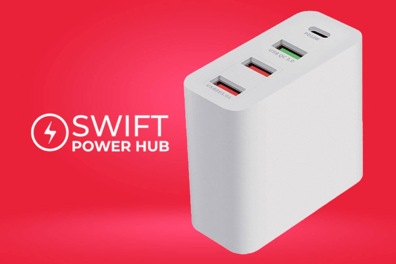 Swift Power Hub multi-port USB fast charger